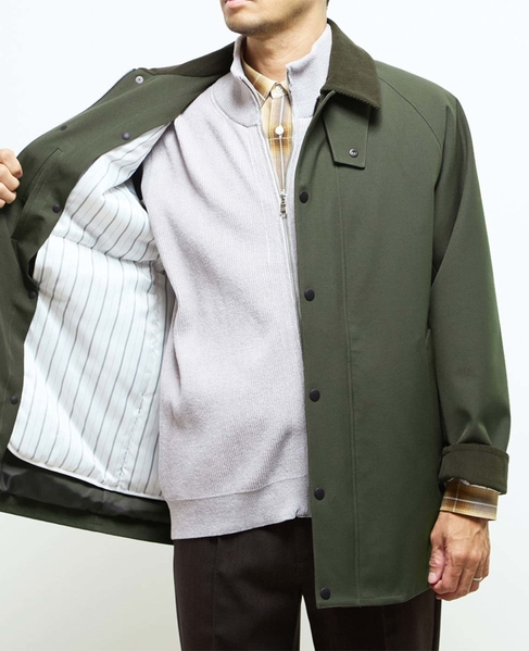 ボンディングツイルステンカラーブルゾン | 防風 詳細画像 カーキ 11