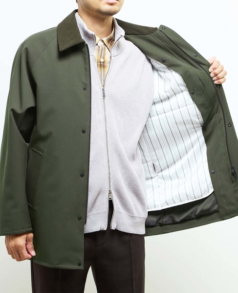 ボンディングツイルステンカラーブルゾン | 防風 詳細画像 カーキ 12