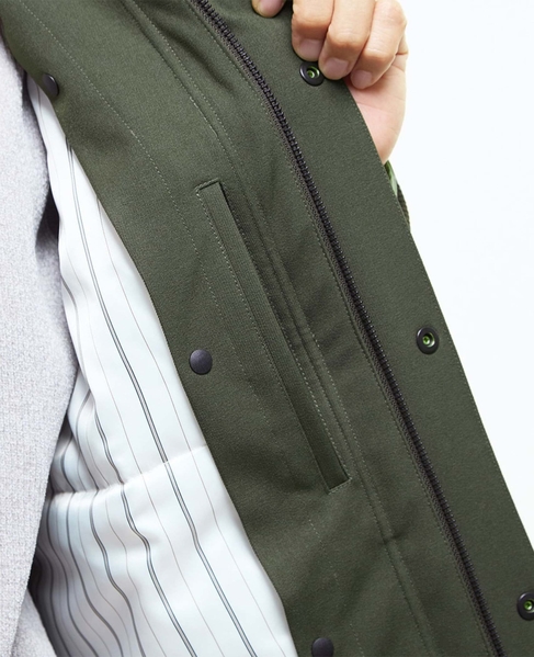 ボンディングツイルステンカラーブルゾン | 防風 詳細画像 カーキ 13