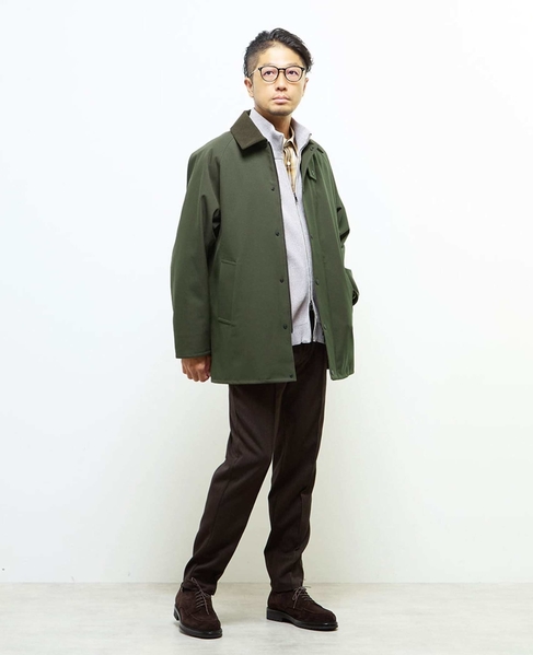 ボンディングツイルステンカラーブルゾン | 防風 詳細画像 カーキ 19