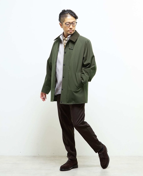 ボンディングツイルステンカラーブルゾン | 防風 詳細画像 カーキ 20