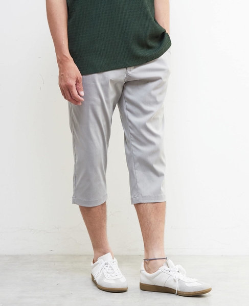 メランジハイパーストレッチクロップドパンツ 詳細画像 ライトグレー 14