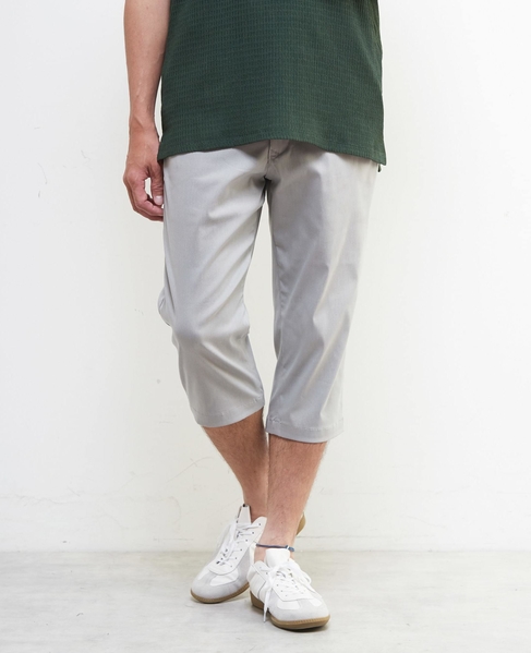 メランジハイパーストレッチクロップドパンツ 詳細画像 ライトグレー 15