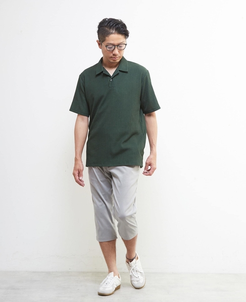 メランジハイパーストレッチクロップドパンツ 詳細画像 ライトグレー 17