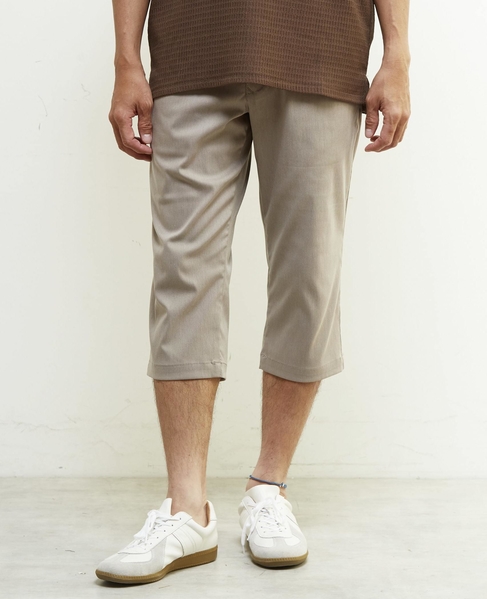 メランジハイパーストレッチクロップドパンツ 詳細画像 ライトグレー 18