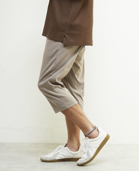 メランジハイパーストレッチクロップドパンツ 詳細画像 ライトグレー 19