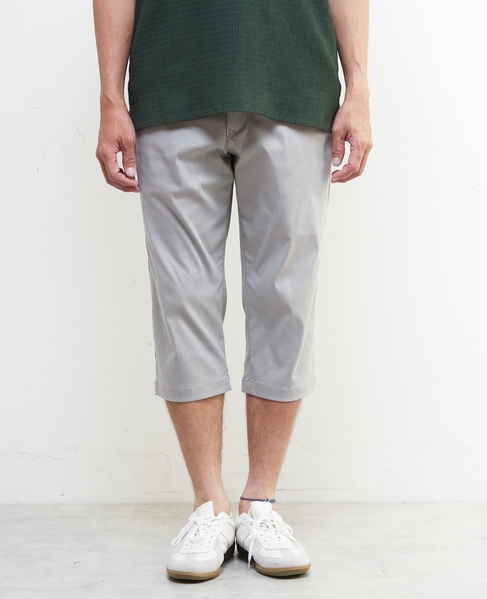 メランジハイパーストレッチクロップドパンツ 詳細画像 ライトグレー 2