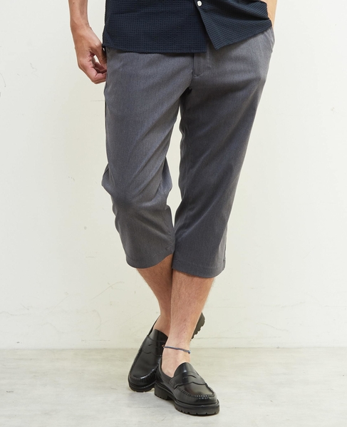 メランジハイパーストレッチクロップドパンツ 詳細画像 ライトグレー 23