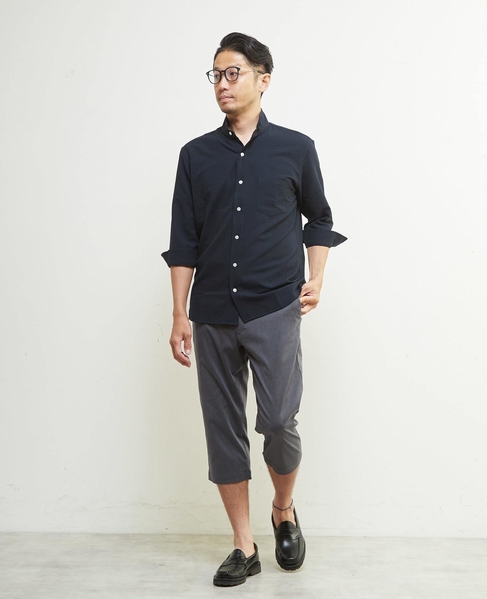 メランジハイパーストレッチクロップドパンツ 詳細画像 ライトグレー 24