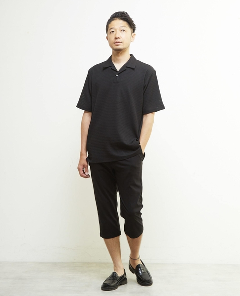 メランジハイパーストレッチクロップドパンツ 詳細画像 ライトグレー 28