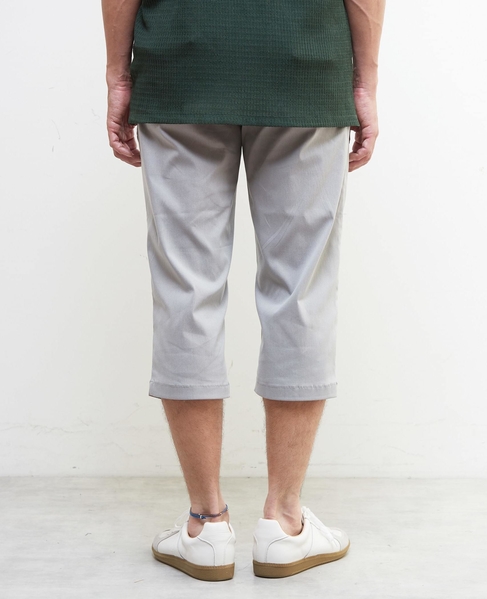 メランジハイパーストレッチクロップドパンツ 詳細画像 ライトグレー 4