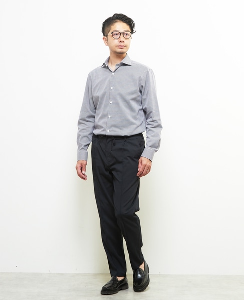 ドットエアーサッカーエアリーテーパードパンツ(セットアップ可) 詳細画像 ネイビー 18