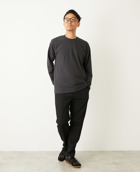 ウーリービシュウ ドビーコンフォートイージーパンツ(セットアップ可) 詳細画像 ブラウン 3