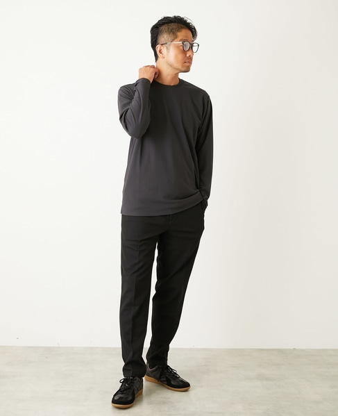 ウーリービシュウ ドビーコンフォートイージーパンツ(セットアップ可) 詳細画像 ブラウン 4