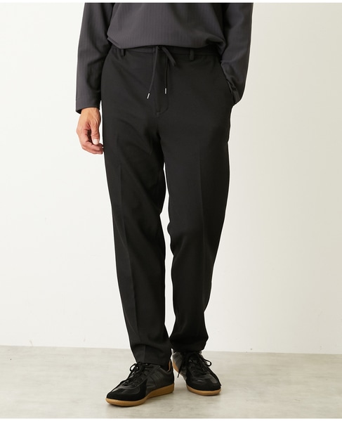 ウーリービシュウ ドビーコンフォートイージーパンツ(セットアップ可) 詳細画像 ブラック 1