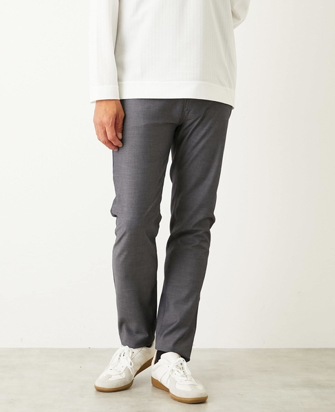 ハイファンクションツイル スリムテーパード5ポケットパンツ 詳細画像 シャンブレーネイビー 1