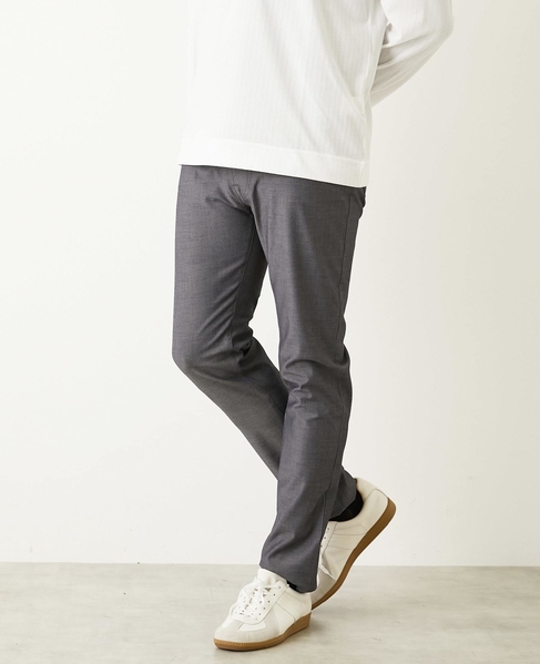 ハイファンクションツイル スリムテーパード5ポケットパンツ 詳細画像 シャンブレーネイビー 15