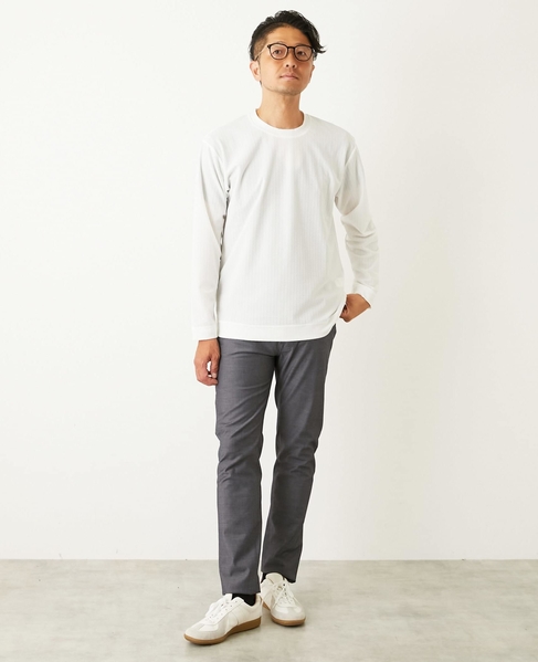 ハイファンクションツイル スリムテーパード5ポケットパンツ 詳細画像 シャンブレーネイビー 16