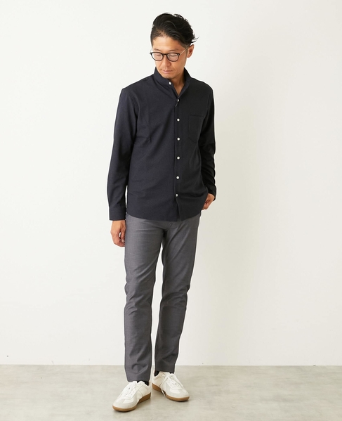 ハイファンクションツイル スリムテーパード5ポケットパンツ 詳細画像 シャンブレーネイビー 19