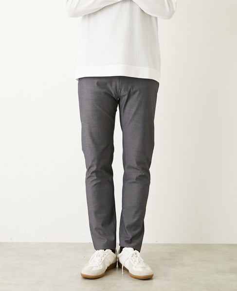 ハイファンクションツイル スリムテーパード5ポケットパンツ 詳細画像 シャンブレーネイビー 2