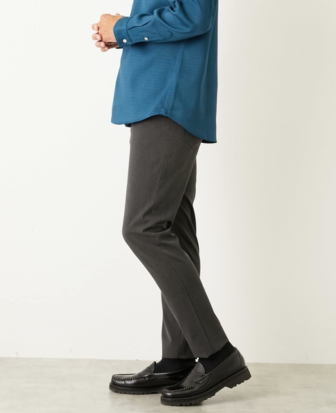 ハイファンクションツイル スリムテーパード5ポケットパンツ 詳細画像 シャンブレーネイビー 21