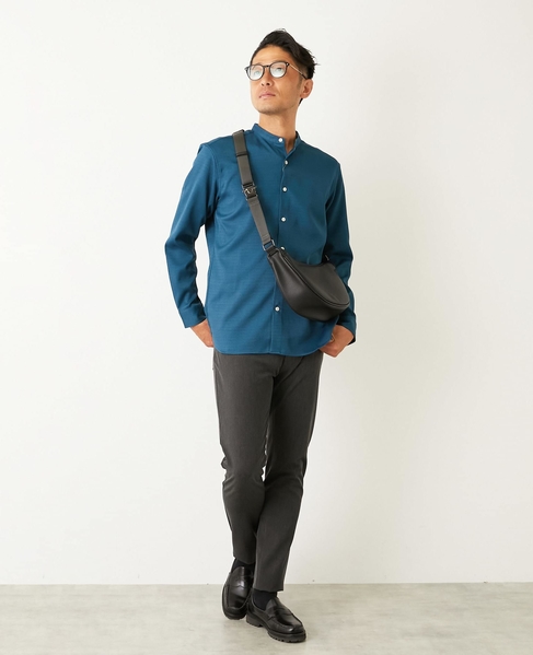 ハイファンクションツイル スリムテーパード5ポケットパンツ 詳細画像 シャンブレーネイビー 24