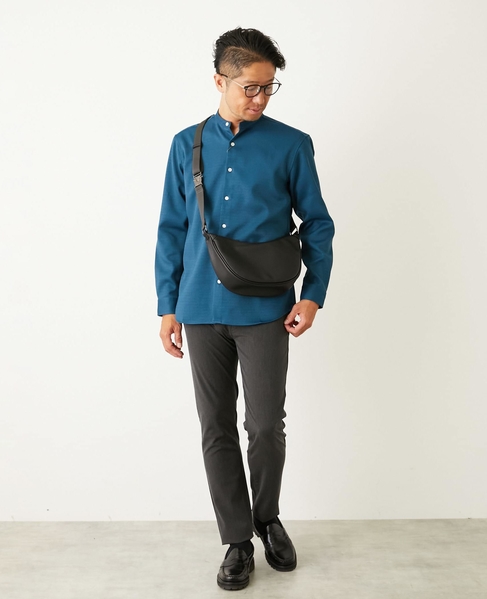 ハイファンクションツイル スリムテーパード5ポケットパンツ 詳細画像 シャンブレーネイビー 25