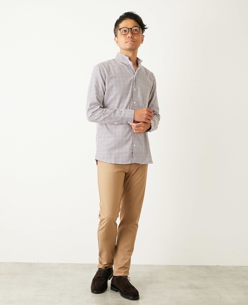 ハイファンクションツイル スリムテーパード5ポケットパンツ 詳細画像 シャンブレーネイビー 28