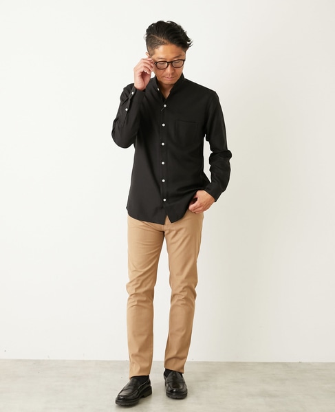 ハイファンクションツイル スリムテーパード5ポケットパンツ 詳細画像 チャコールグレー 2