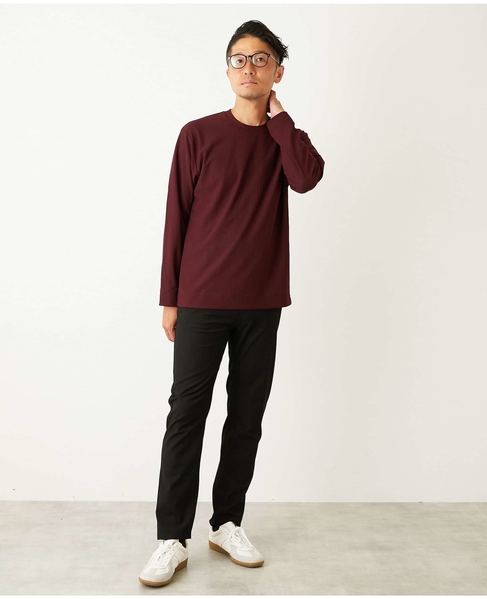 ハイファンクションツイル スリムテーパード5ポケットパンツ 詳細画像 チャコールグレー 5