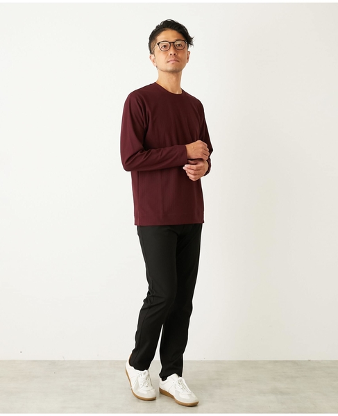 ハイファンクションツイル スリムテーパード5ポケットパンツ 詳細画像 チャコールグレー 6