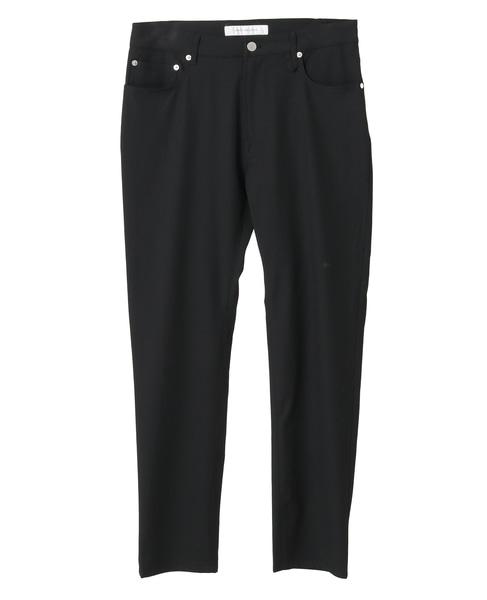 ハイファンクションツイル スリムテーパード5ポケットパンツ 詳細画像 ブラック 2