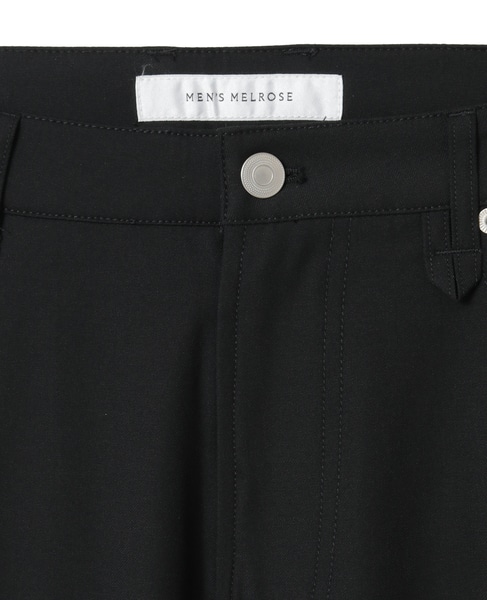 ハイファンクションツイル スリムテーパード5ポケットパンツ 詳細画像 ブラック 4