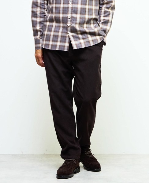 アクティブテックコーデュロイ ワンプリーツイージーテーパードパンツ 詳細画像 アイボリー 18