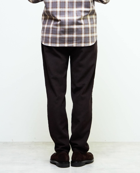 アクティブテックコーデュロイ ワンプリーツイージーテーパードパンツ 詳細画像 アイボリー 4