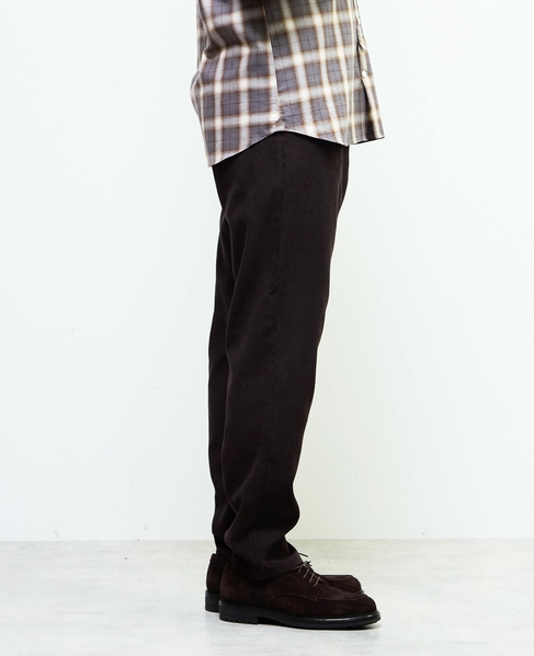 アクティブテックコーデュロイ ワンプリーツイージーテーパードパンツ 詳細画像 アイボリー 5