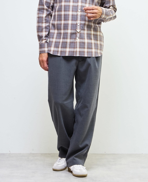 TWダブルクロスワイドパンツ | イージーケア / ウォッシャブル 詳細画像 ベージュ 16