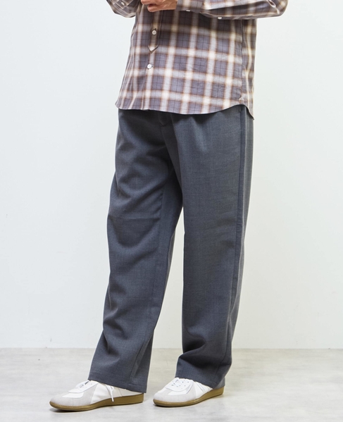 TWダブルクロスワイドパンツ | イージーケア / ウォッシャブル 詳細画像 ベージュ 17