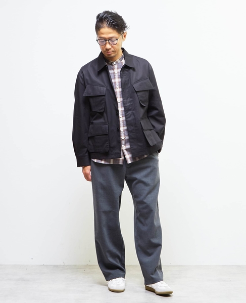 TWダブルクロスワイドパンツ | イージーケア / ウォッシャブル 詳細画像 ベージュ 18