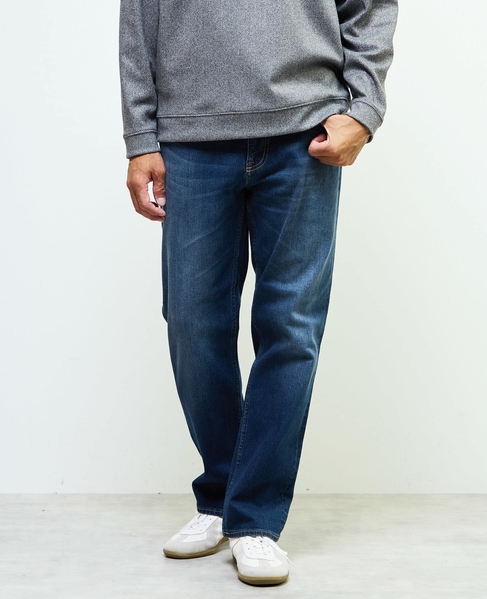 スリムテーパードストレッチデニム 詳細画像 インディゴ 1