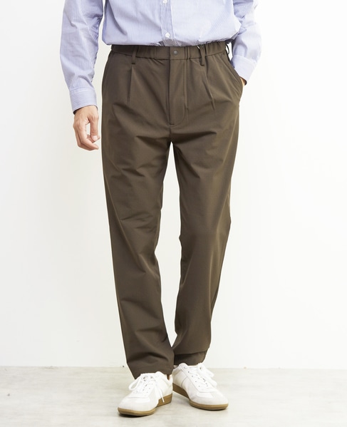 ストームフリースワンプリーツイージーパンツ | ストレッチ/撥水/透湿/防シワ/ウォッシャブル 詳細画像 ブラウン 13