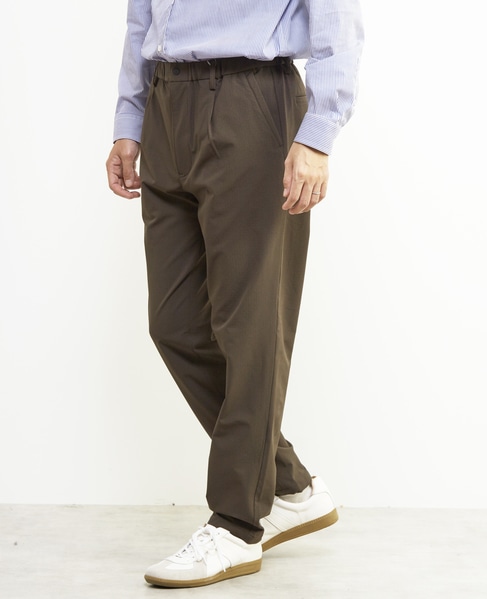 ストームフリースワンプリーツイージーパンツ | ストレッチ/撥水/透湿/防シワ/ウォッシャブル 詳細画像 ブラウン 14