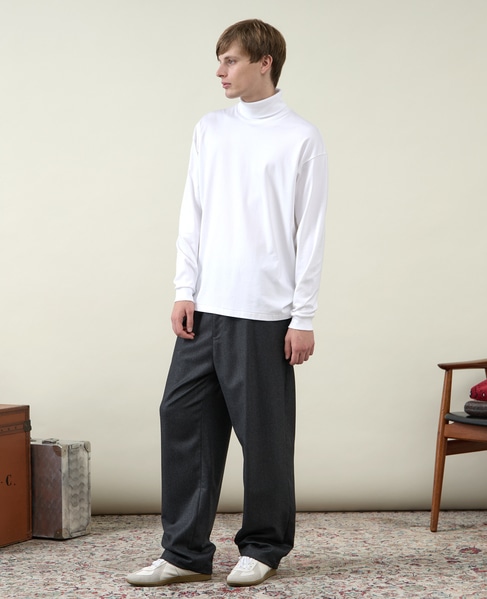 【1978 MEN'S MELROSE】イージーワイドパンツ 詳細画像 チャコールグレー 10