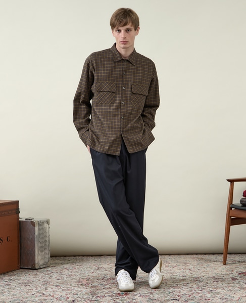 【1978 MEN'S MELROSE】イージーワイドパンツ 詳細画像 チャコールグレー 12