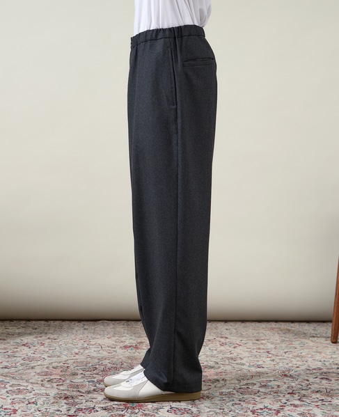 【1978 MEN'S MELROSE】イージーワイドパンツ 詳細画像 チャコールグレー 3