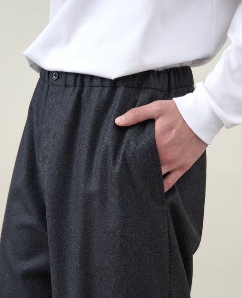【1978 MEN'S MELROSE】イージーワイドパンツ 詳細画像 チャコールグレー 6