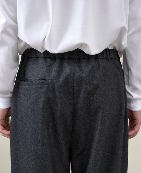 【1978 MEN'S MELROSE】イージーワイドパンツ 詳細画像 チャコールグレー 7