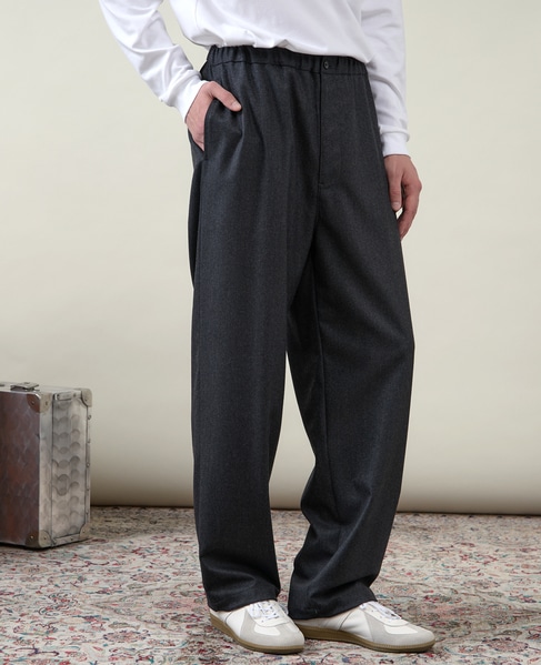 【1978 MEN'S MELROSE】イージーワイドパンツ 詳細画像 チャコールグレー 8