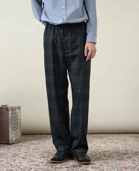 【1978 MEN'S MELROSE】イージーワイドパンツ 詳細画像 ネイビーチェック 1