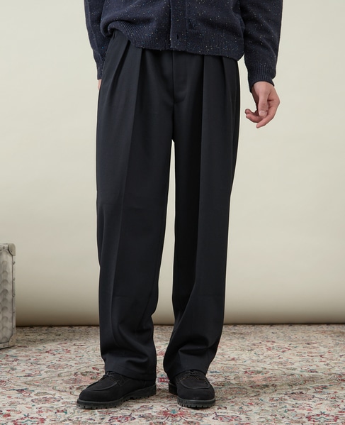 【1978 MEN'S MELROSE】ツープリーツトラウザース 詳細画像 チャコールグレー 15